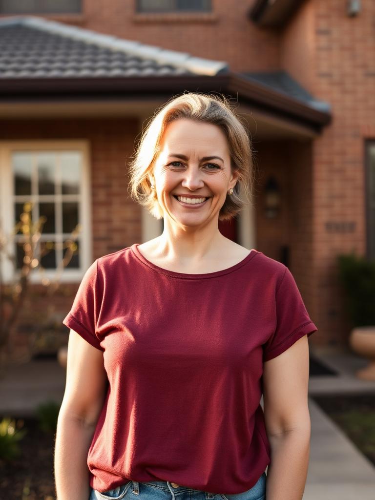 Australian homeowners talking through their loan options with their broker