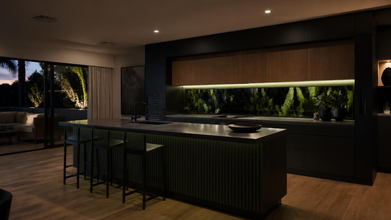 Renovated open-plan kitchen and living area in an Australian home